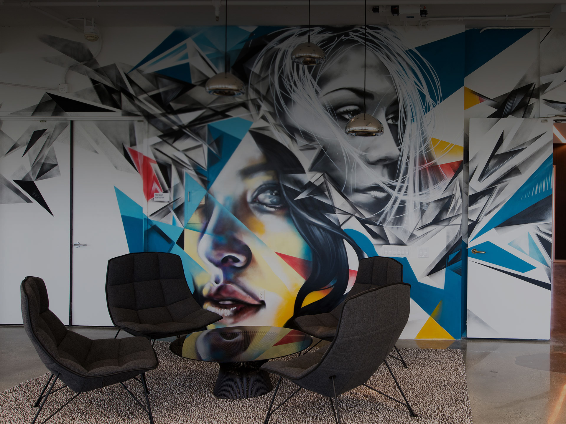 A monumental mural produced by Branded Arts
