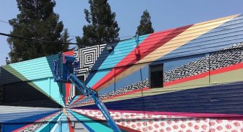 Work progresses on Wide Open Walls murals